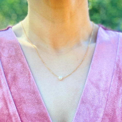 gilded tide pearl necklace